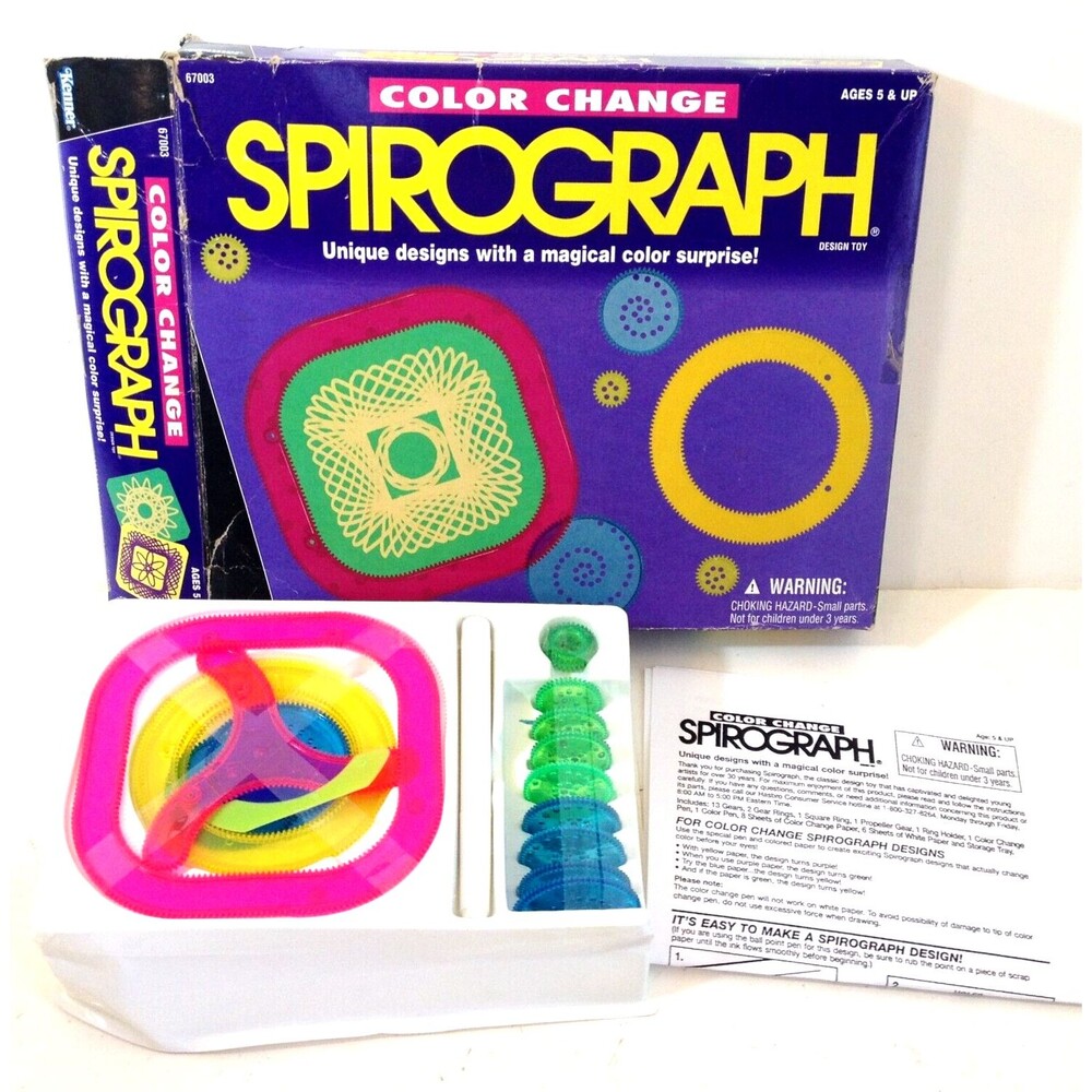 Vintage Kenner’s Color Change Spirograph Hasbro 1995